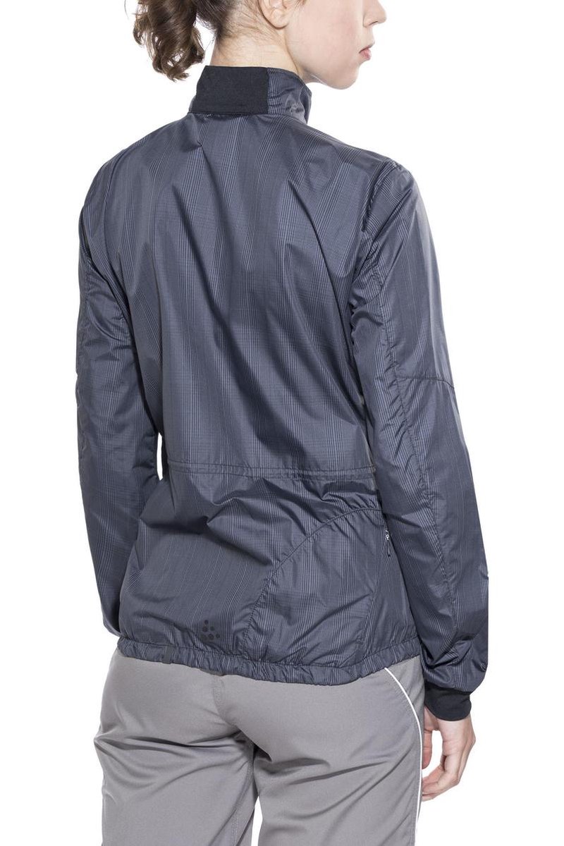 Craft Ride Windbreaker Fietsjas - Maat L - Vrouwen - grijs