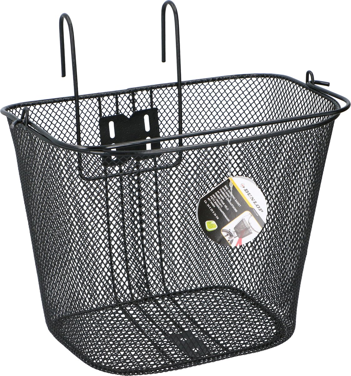 fiets mand, rugzak mand, metaal mesh, zwart, fiets accessoire