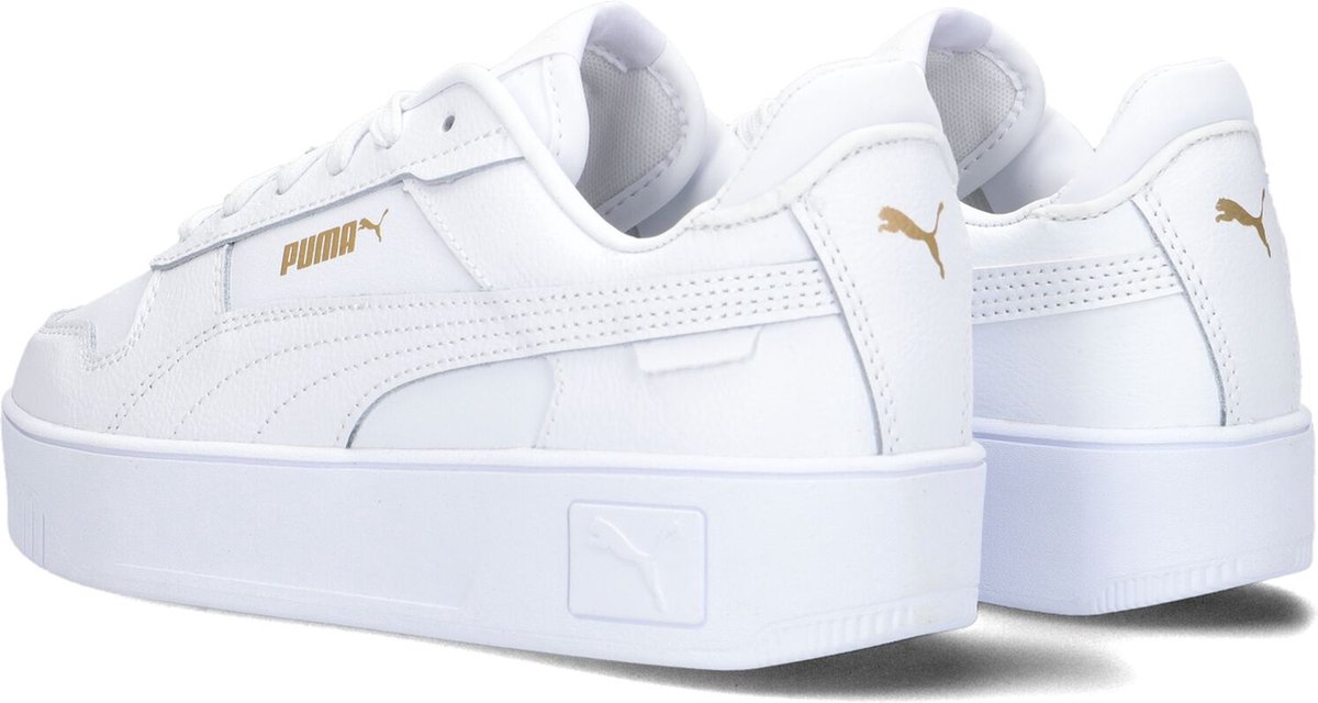 PUMA - mt 36 - Carina Street Dames Sneakers - Wit/Goud
