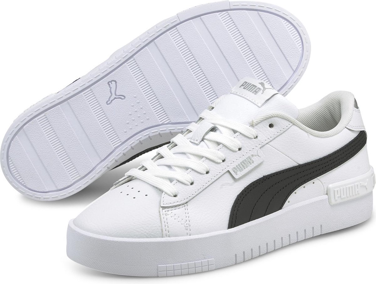 PUMA - maat 39- Jada Dames Sneakers - Puma White-Puma Black-Puma Silver