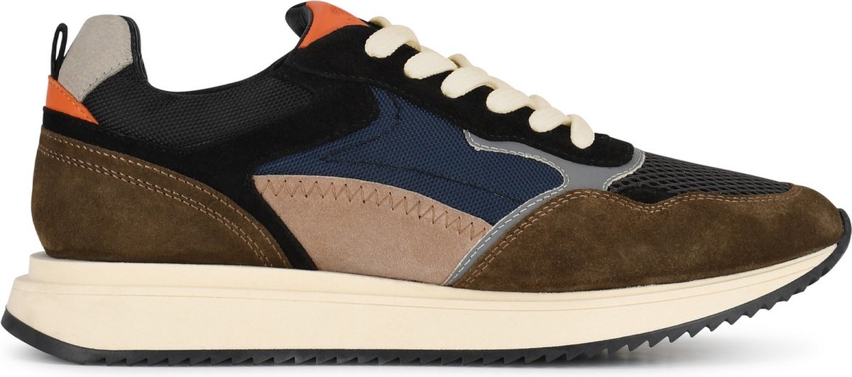sneaker, ranstap, multicolor, suede, mesh