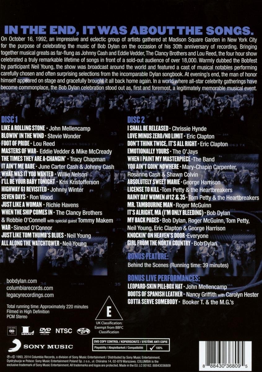Bob Dylan 30th Anniversary Concert Celebration (DVD)