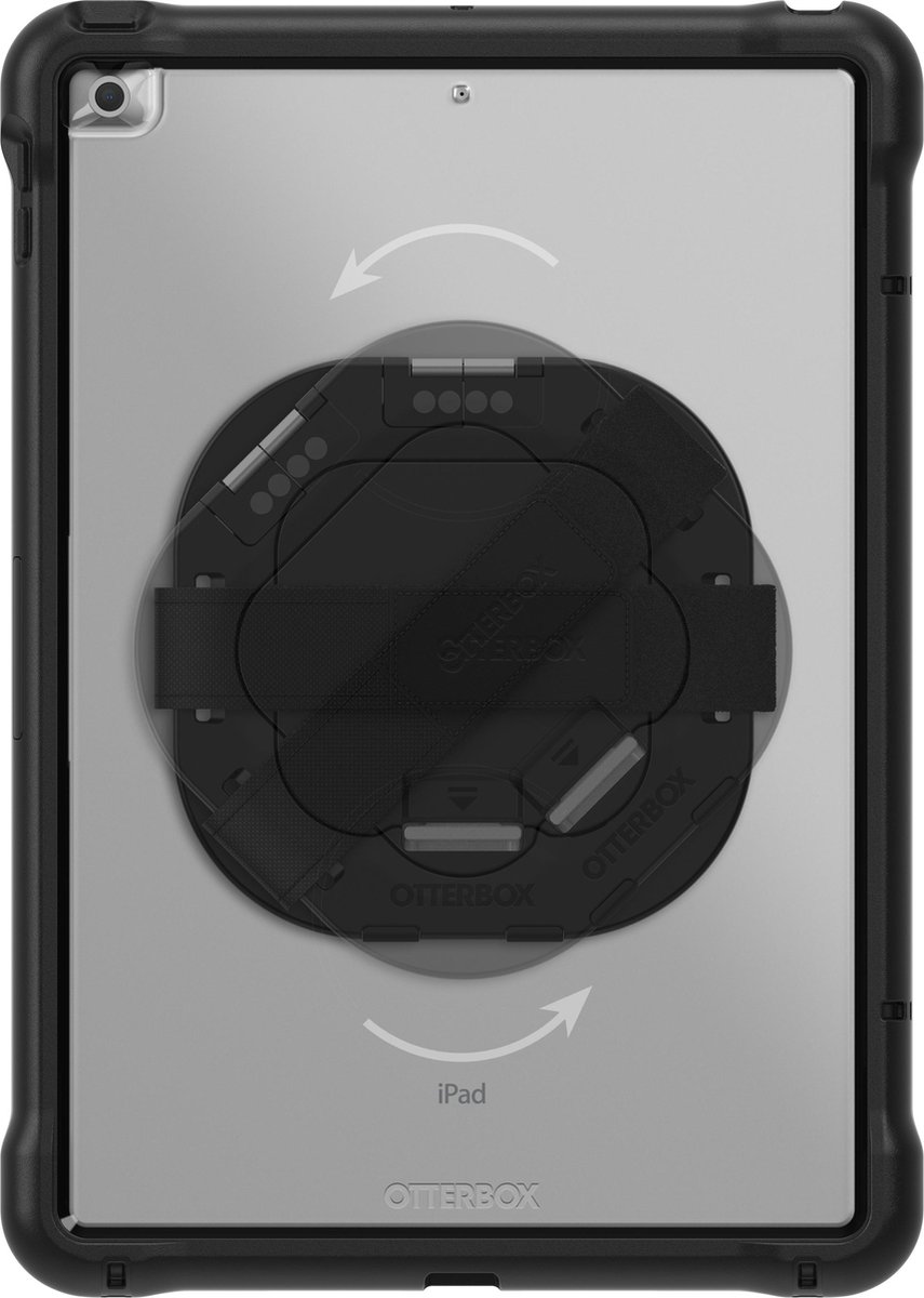 OtterBox Unlimited Kickstand hoes + Screenprotector voor Apple iPad 2019 & 2020 10.2 - Zwart