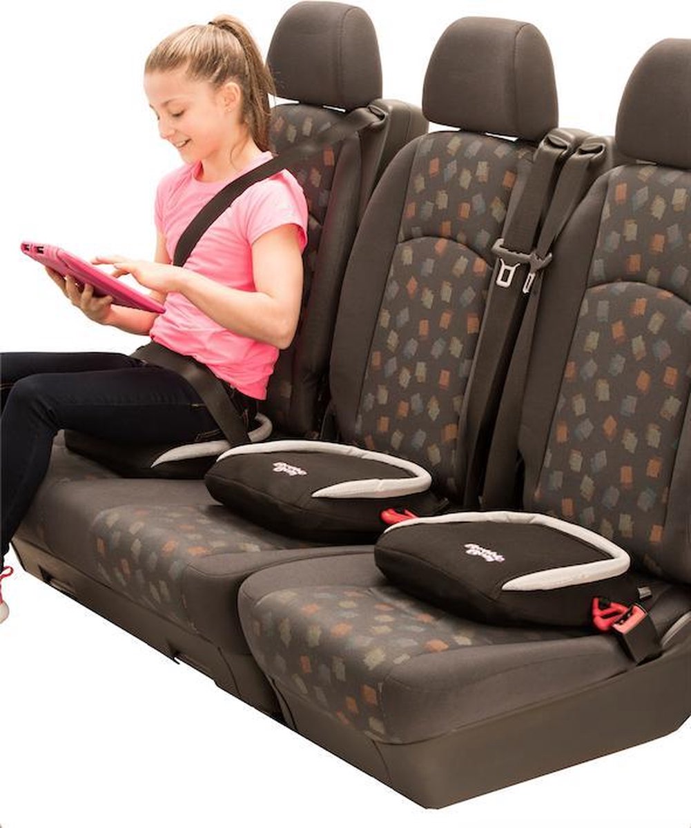 Bubblebum Zitverhoger Autozitje Opblaasbaar Autostoeltje - Zwart