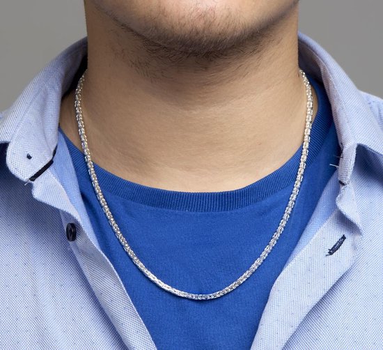 The Jewelry Collection - Vigor Ketting Konings 3,0 mm - Zilver - 60 cm