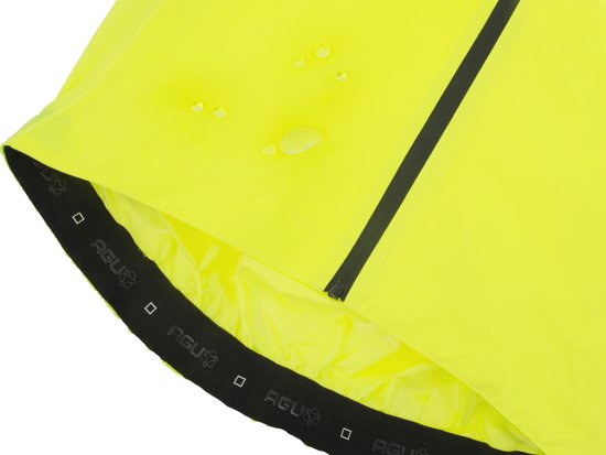 AGU Secco Evo Rain Fietsjack - Heren - S - Fluor geel