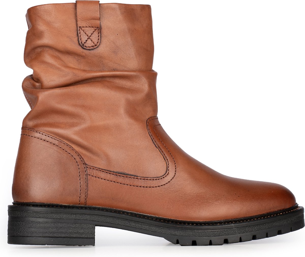 PS Poelman - Maat 40 - DUNGABALL Dames Laarzen - Cognac