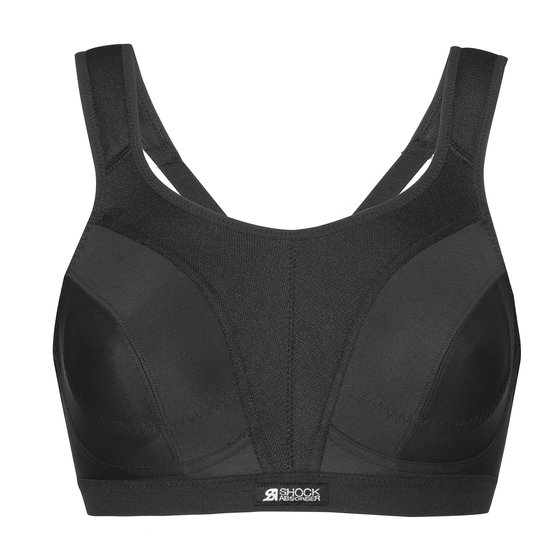 ShockAbsorber Maat 75D  Sport BH Active D+ Classic Support -Sportbeha - Zwart - 75D