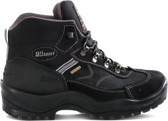 Grisport - Maat 40 - Torino Mid Wandelschoenen - Unisex - Zwart