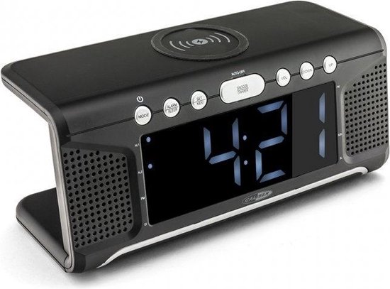 Caliber HCG008Q - Wekkerradio met draadloos opladen - Zwart