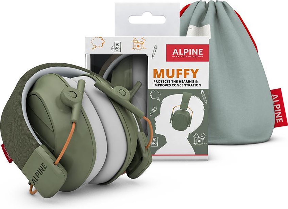 Alpine Muffy Kids Kinder Oorkap - Premium Gehoorbescherming voor kinderen tot 16 jaar - Verstelbare
