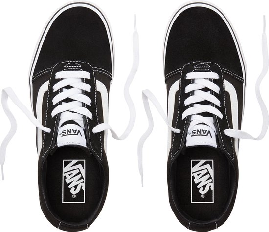Vans Ward Suede/Canvas Dames Sneakers - 40 - Black/White