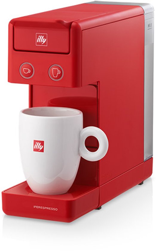 illy Y3.3 iperespresso koffiemachine – compact espresso apparaat – rood – eenvoudig in gebruik