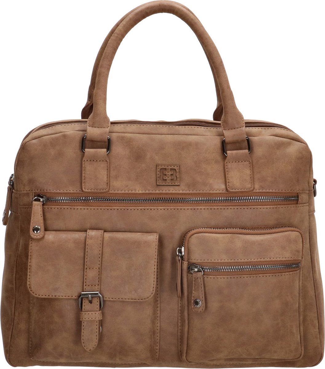 Enrico Benetti Ardèche 66585 Handtas met 15" laptopvak - Camel