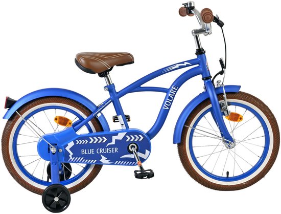 fiets, tweewieler, blauw, kettingkast, stuur met bel