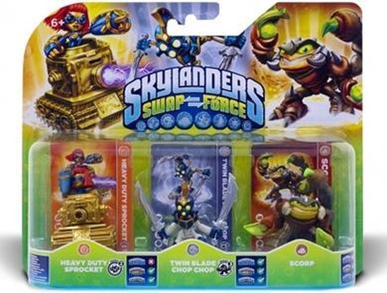 Skylanders Swap Force: Adventure Triple Pack Scorp, Chop Chop, Sprocket Triple Pack D