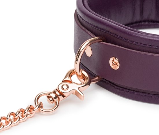 Incompleet - Fifty Shades - Freed Cherished Collection - Lederen Halsketting - Donkerpaars