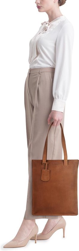 BURKELY Michelle Dames Shopper - 13,3 inch Laptoptas - Cognac