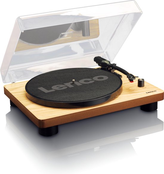 Lenco LS-50 - Platenspeler met speakers en reserve naald - Hout