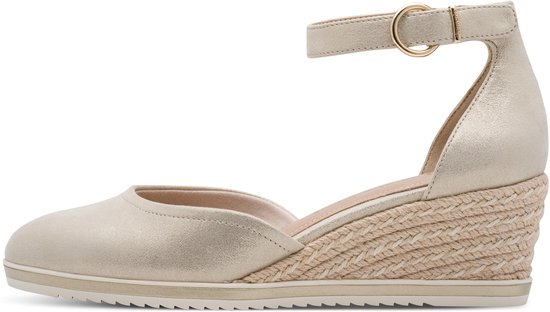 wedges, espadrille, ankle-strap, beige, slingback