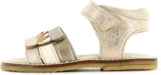 sandaal, glitter, bandjes, leer, beige