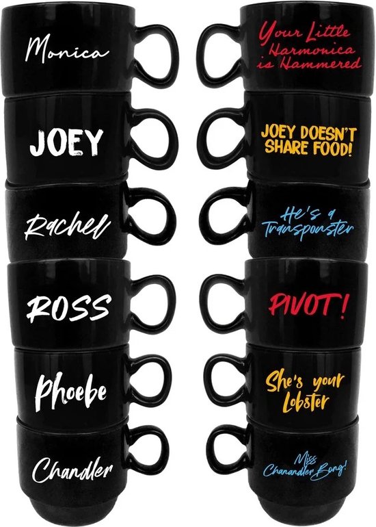 Friends Characters 6 Koffie Drinkbekers