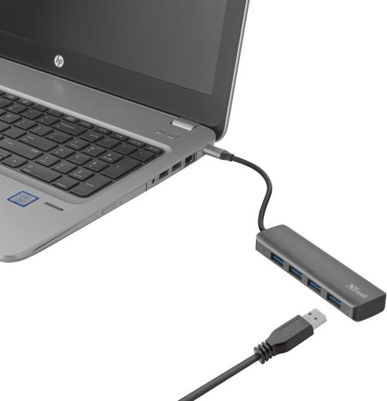 Trust Halyx - USB-C Hub - 4-Port USB 3.2 - 5 Gbps
