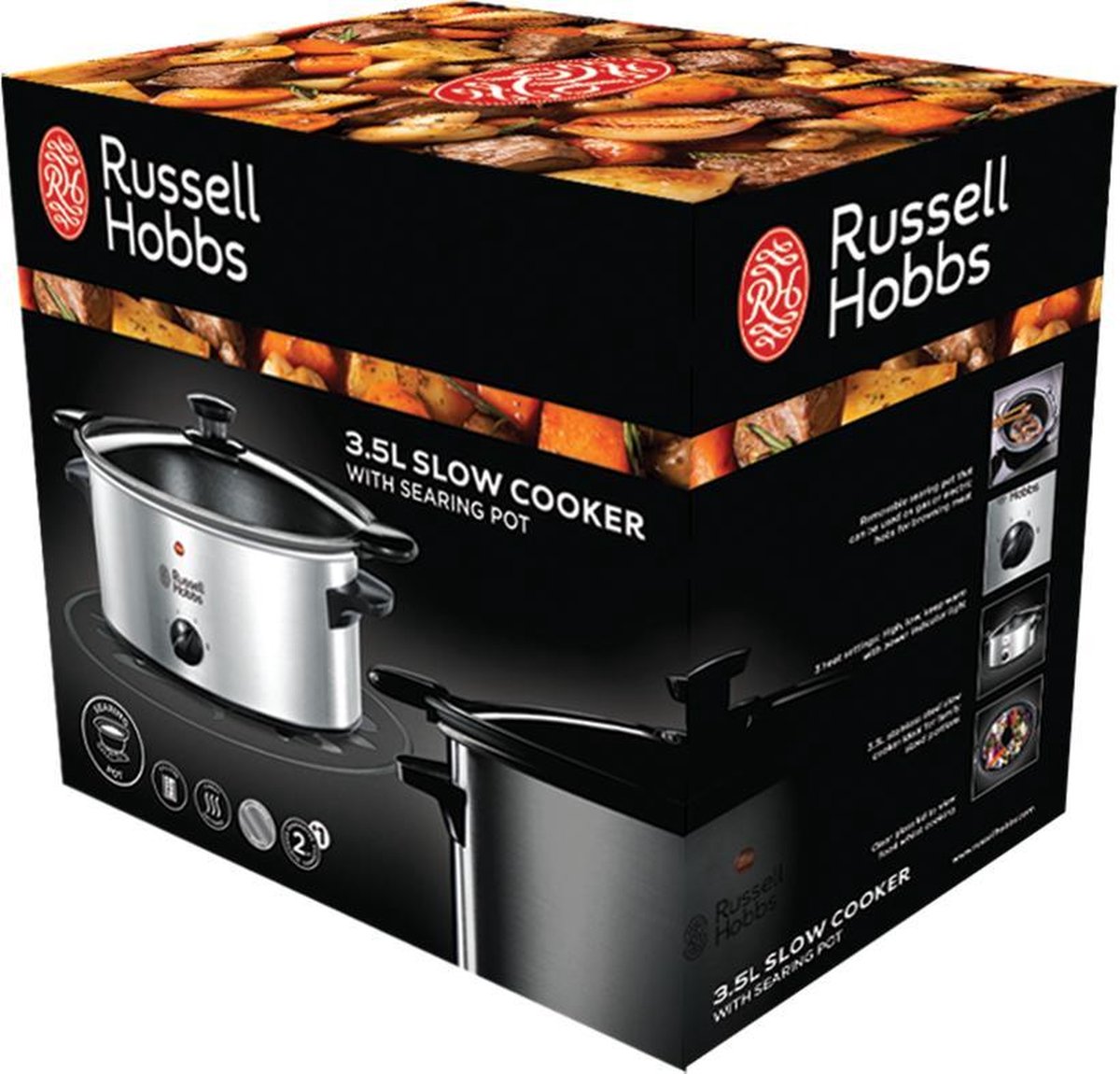 Russell Hobbs Cook@Home Searing 3,5 Liter Slowcooker