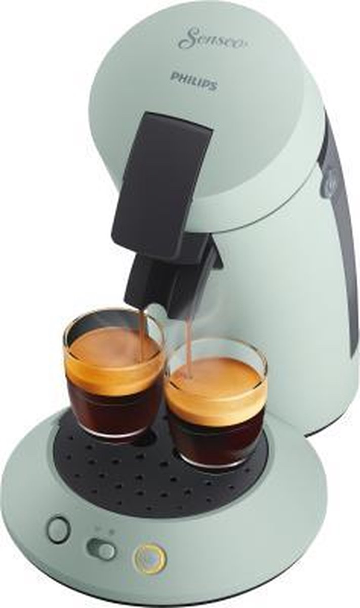 Philips Senseo Original Plus Koffiepadmachine CSA210/20 - Keuze uit 1 of 2 Kopjes - Instelbare Intensiteit - Automatische Uitschakeling - Mintgroen