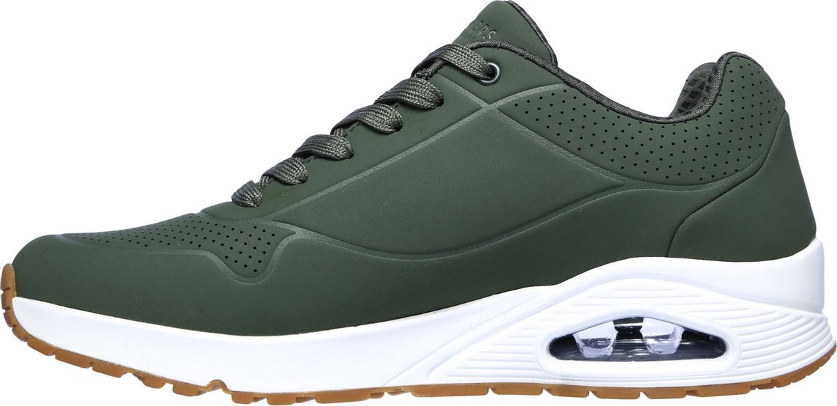 Skechers UNO - maat 43-  - STAND ON AIR Heren Sneakers - Olive