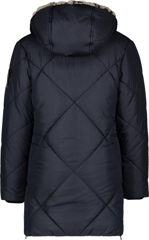 Flo - Maat 110 - Meisjes Winterjas - Navy