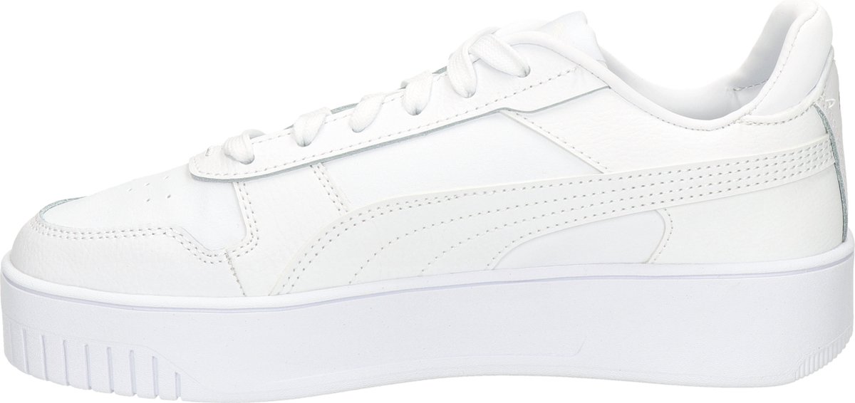 PUMA - Maat 42 - Carina Street Dames Sneakers - Wit/Goud