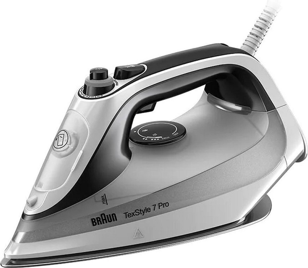 Braun TexStyle7 Pro SI7149WB - Stoomstrijkijzer - Best Glijdende Strijkzool - Zelfreinigend - Auto-off - Zwart/Wit