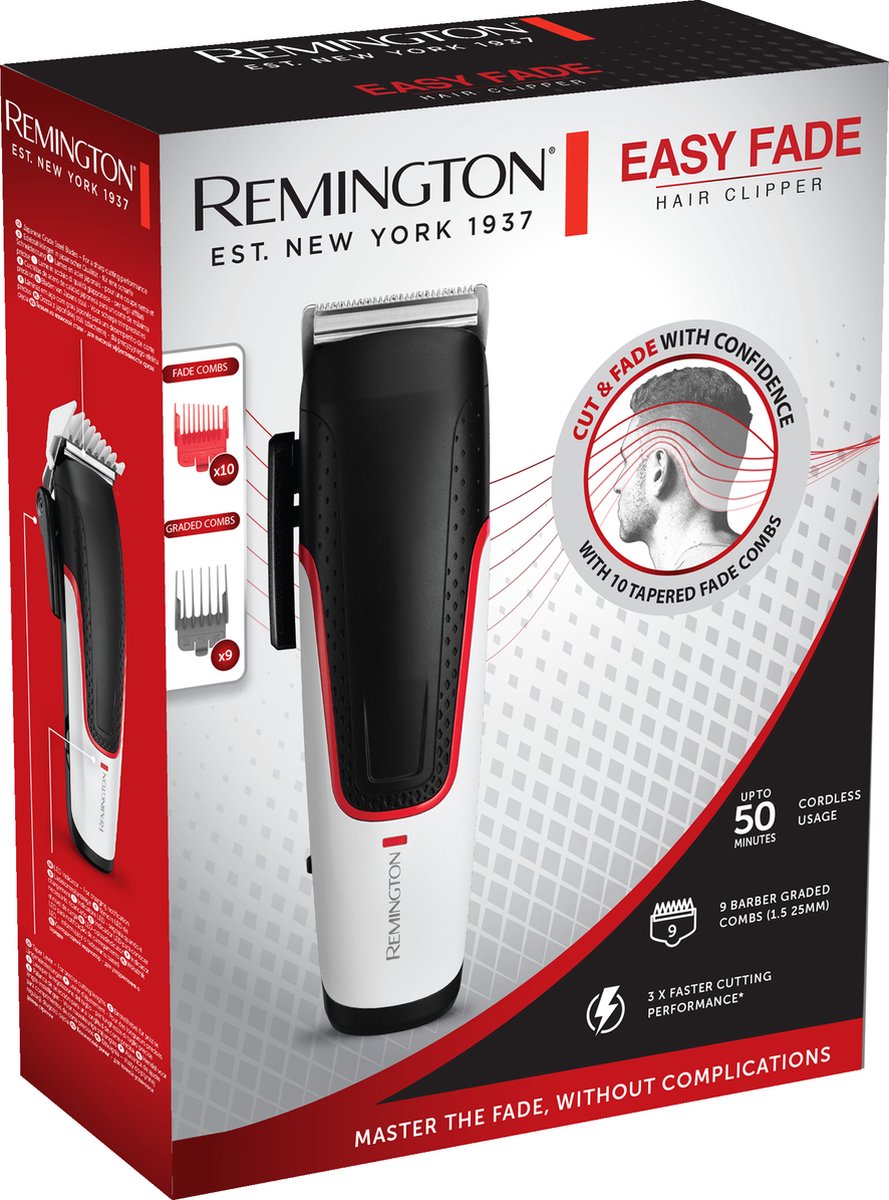 Remington Easy Fade Tondeuse HC500 - Fade Kammen