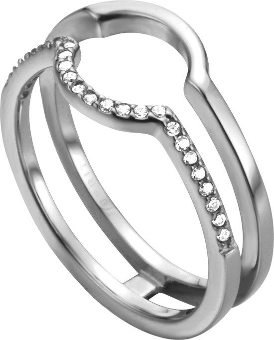 Esprit ESRG003012 Fuse ring - Zilver roségoudverguld - Rosékleurig - Ringmaat: 16.00 mm / maat 50