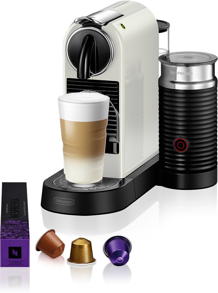 De'Longhi Nespresso CitiZ & Milk EN267.WAE - Koffiecupmachine - Met melkopschuimer - Wit