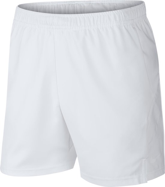 shorts, wit, elastische- taille, drawstring-afwezig, athletische-short