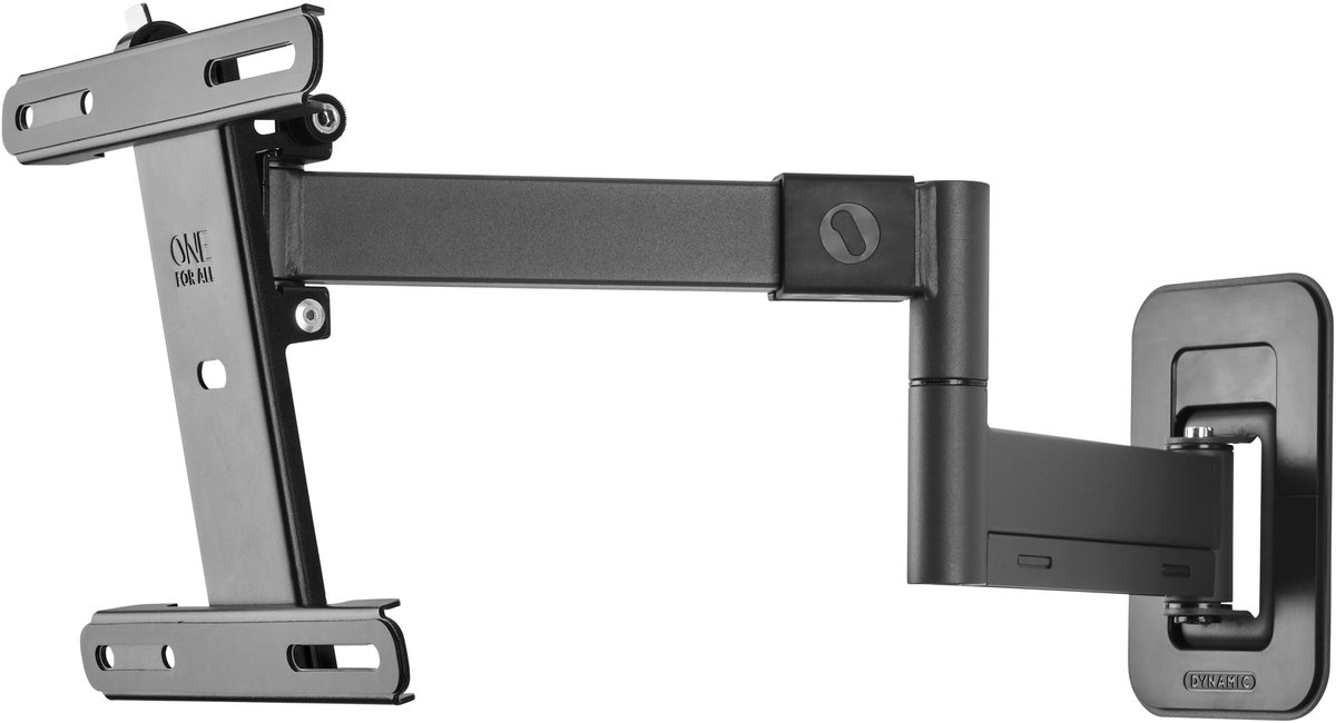 monitorarm, verstelbaar, muurbeugel, metaal, grijs