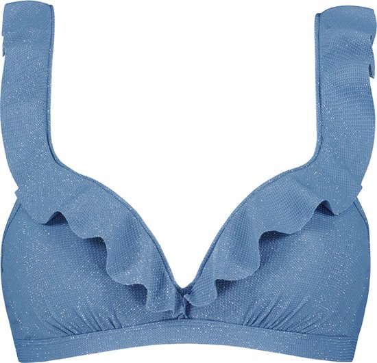 Beachlife - Maat 75C - Infinity ruffle bikinitop met voorgevormde cups en beugel - dames