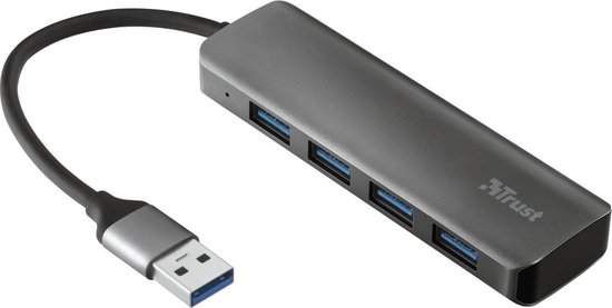 Trust Halyx - 4-Port USB 3.2 Hub - 5 Gbps
