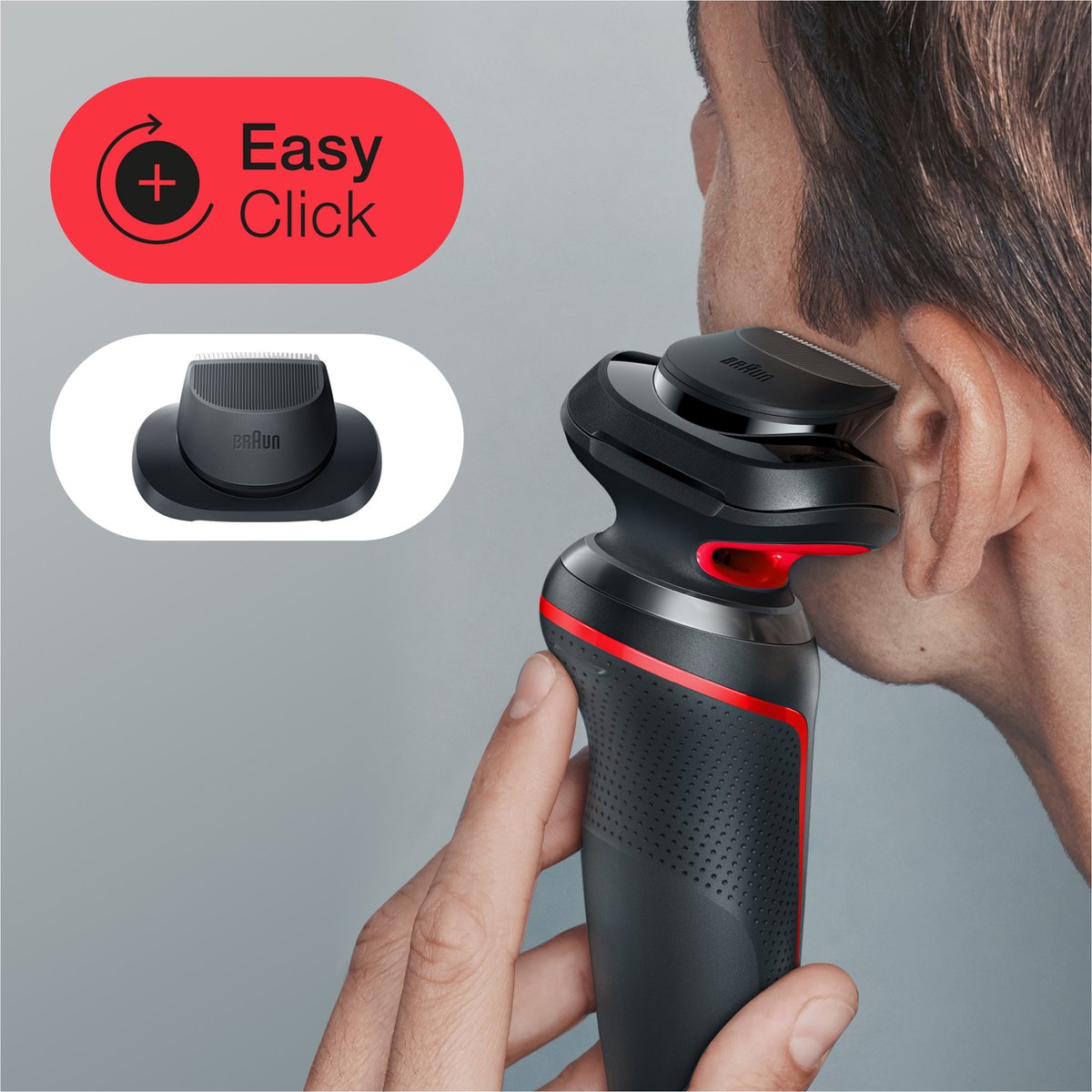 Braun Series 5 51-R1200s - Elektrisch Scheerapparaat Mannen - Met Precisietrimmer - Rood