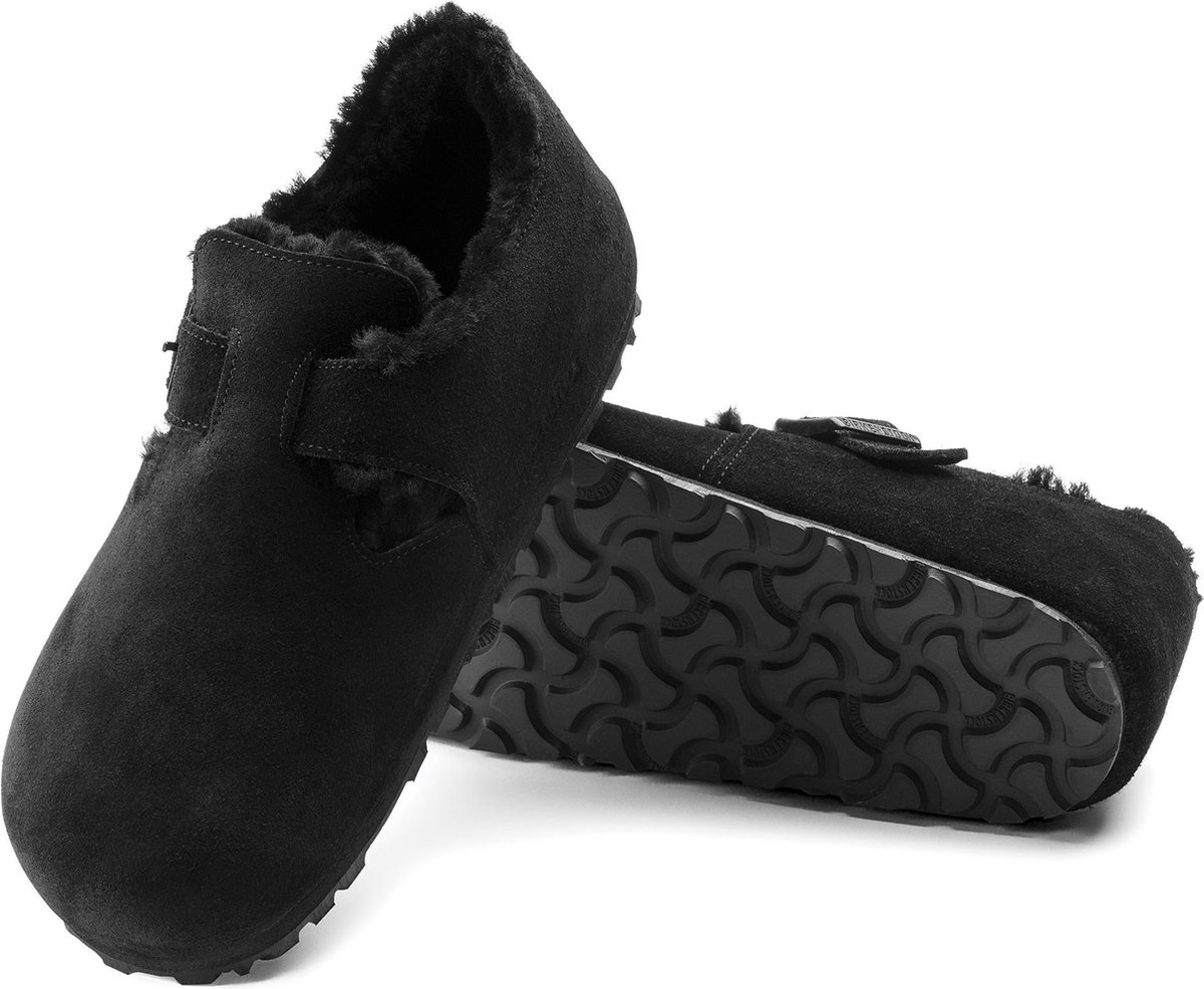 Birkenstock - maat 42- London VL Shearling Nar Dames Clogs - Black