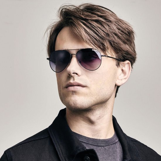 Sinner Morin Aviator - Metalen Zonnebril - Unisex - Zwart