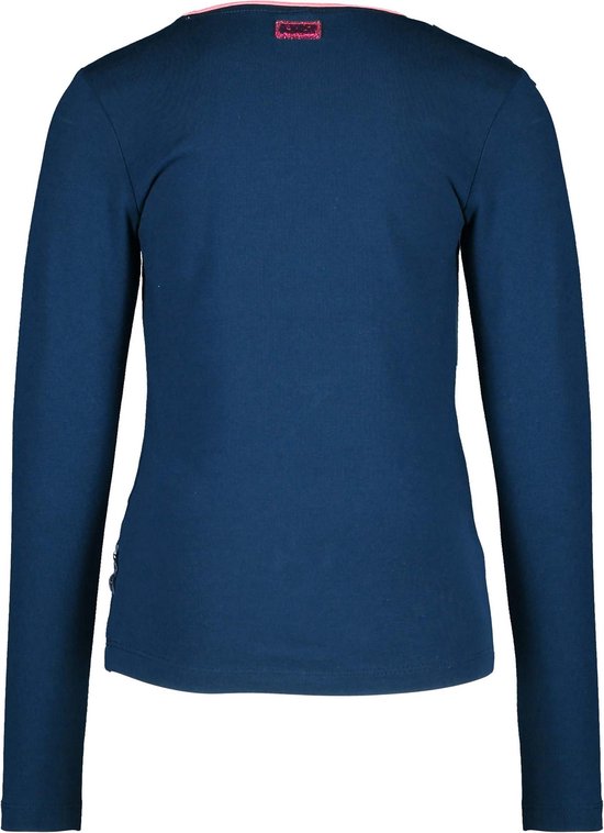 B-nosy  - Maat 110 - Meisjes T-shirt - space blue