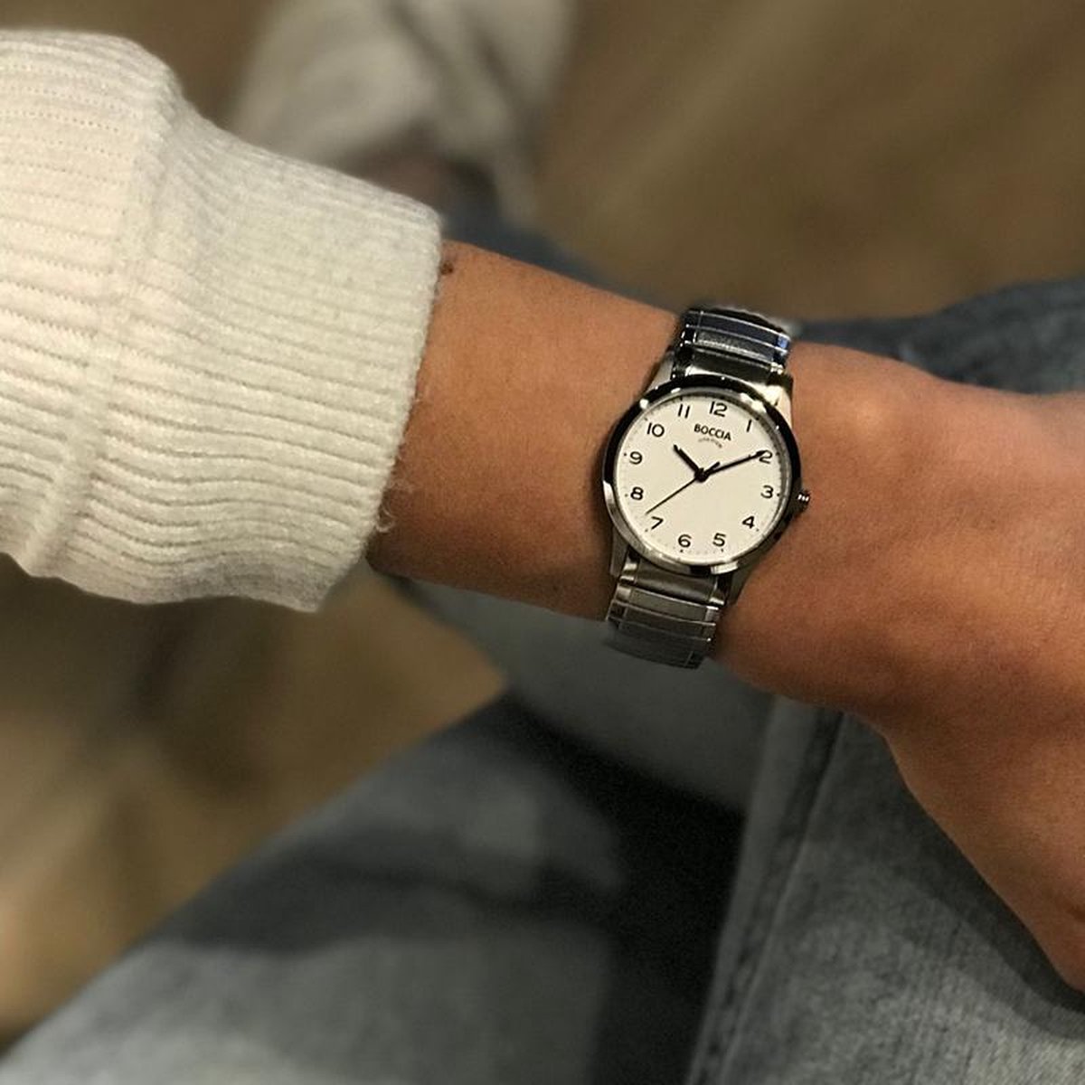 Boccia Titanium 3287.01 Dames Horloge 29 mm