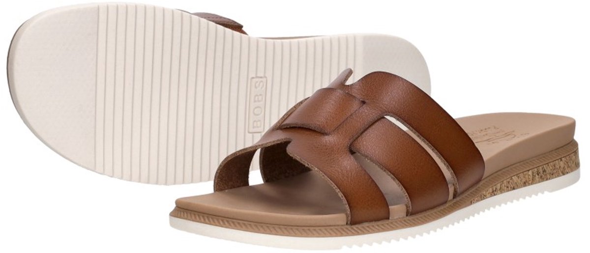 sandalen, leder, bruine, bandjes, zachte zool