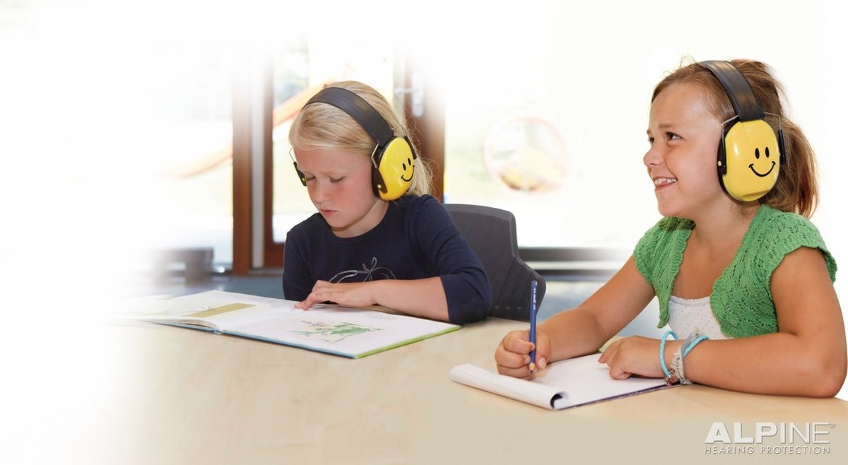 Alpine Muffy Smile - Oorkap voor kinderen - Gehoorbescherming - SNR 25 dB - Geel