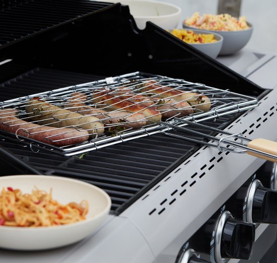 Barbecook - BBQ klemrooster - Barebecue Rooster rechthoek - Elastische BBQ grill - L410 x D290 x H20