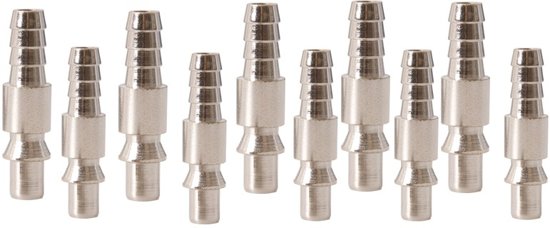 FERM ATA1021 - Insteeknippel/Slangtule 8mm - 10 stuks