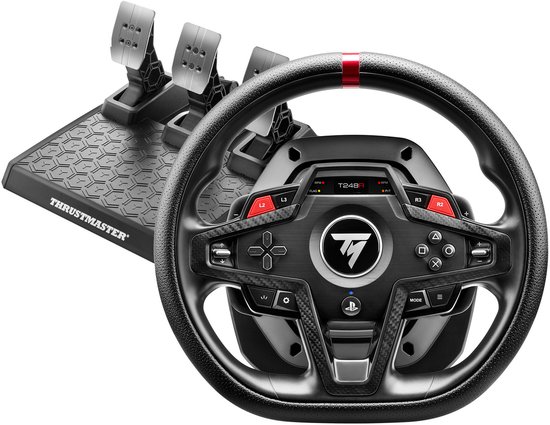 Thrustmaster T248R - 3,1 Nm Force Feedback-Racestuur en Pedaalset - Voor PS5, PS4 en de PC - Magnetische Flippers - Race Dashboard - Geschikt voor Forza Horizon 6 (PC)